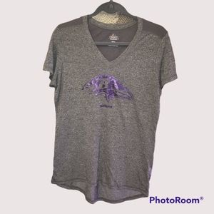 Majestic fan fashion Ravens foil tee